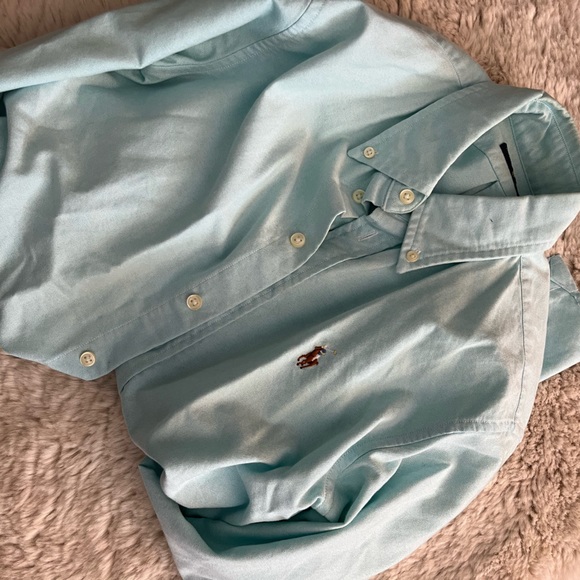 Ralph Lauren Oxford Button Down Blue Small - Picture 3 of 4
